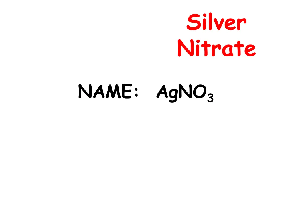 silver nitrate