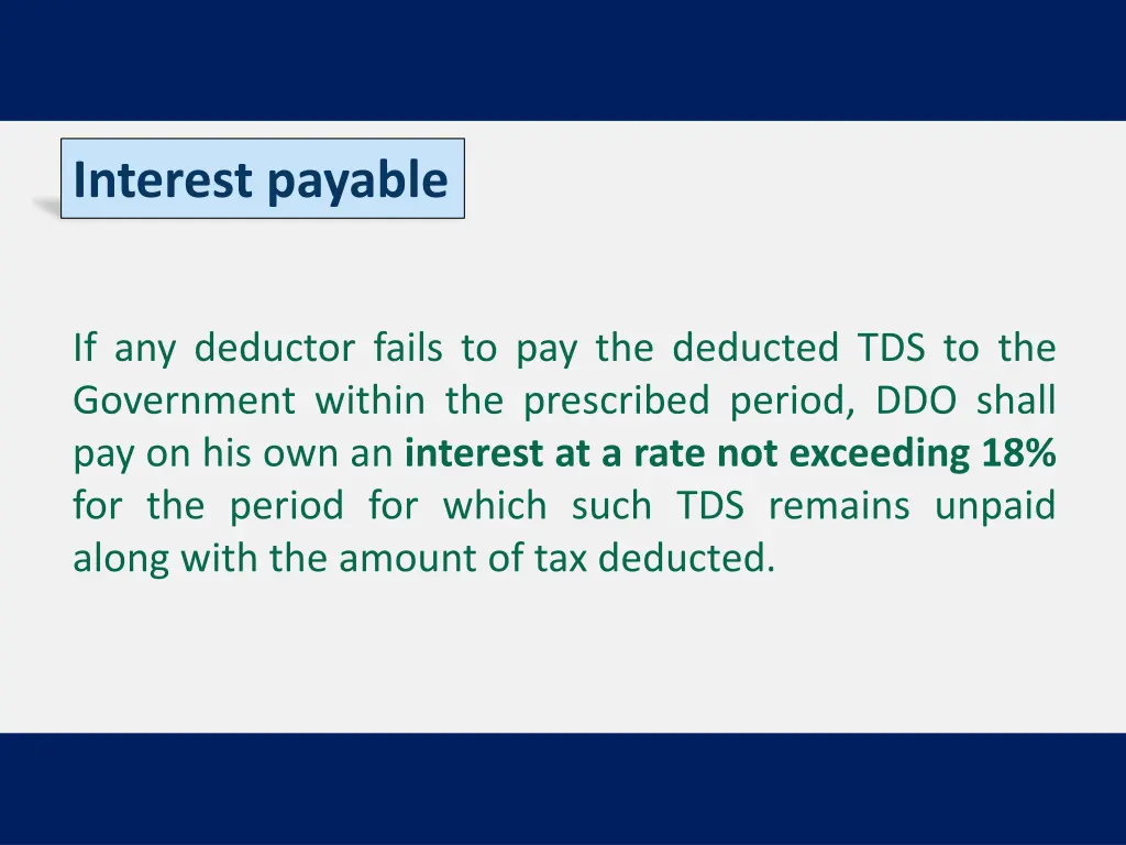 interest payable