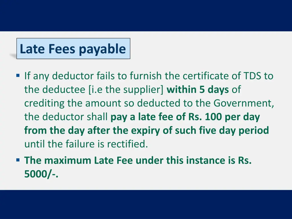 late fees payable