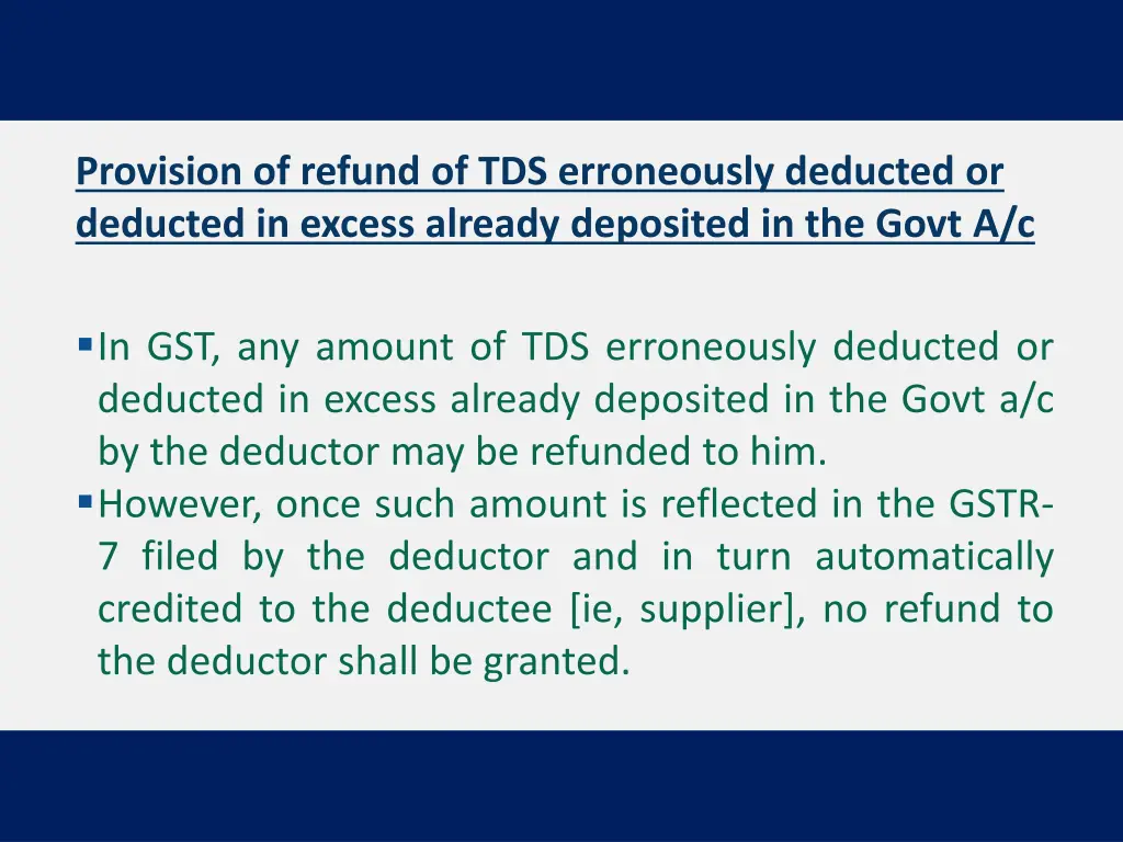 provision of refund of tds erroneously deducted