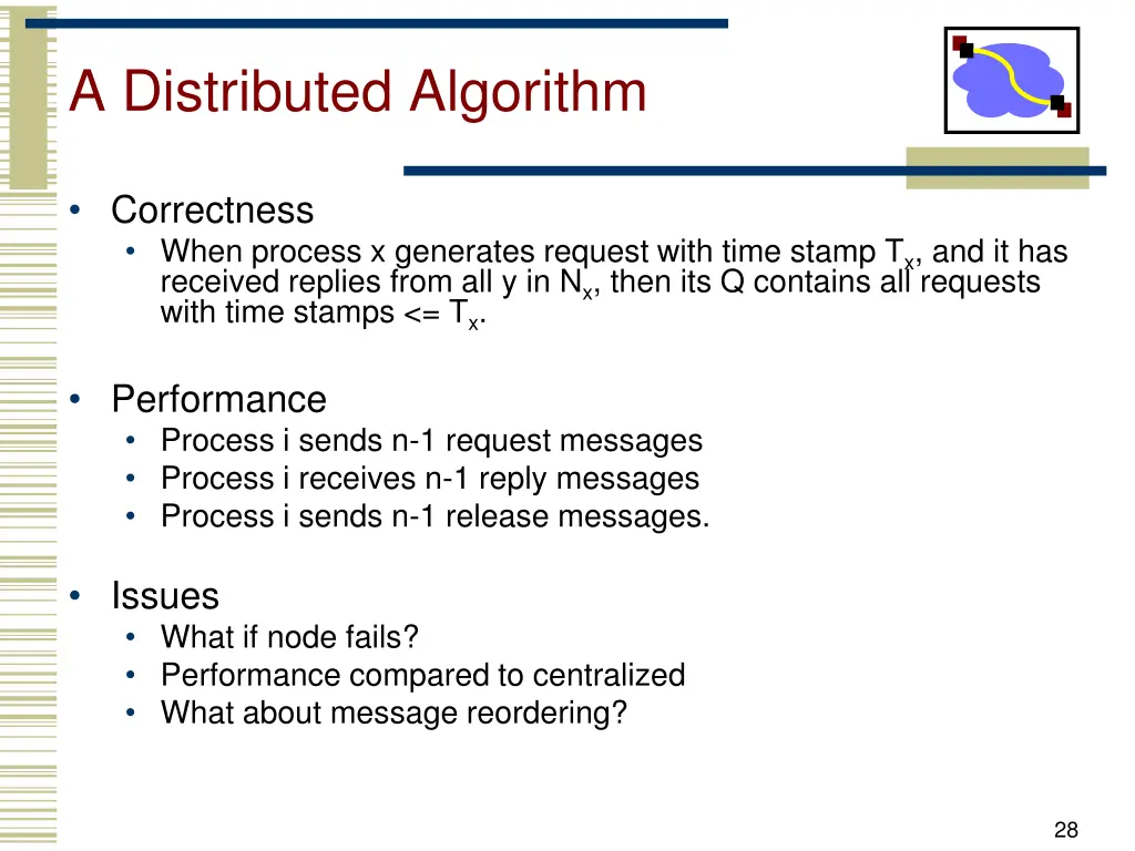 a distributed algorithm 1
