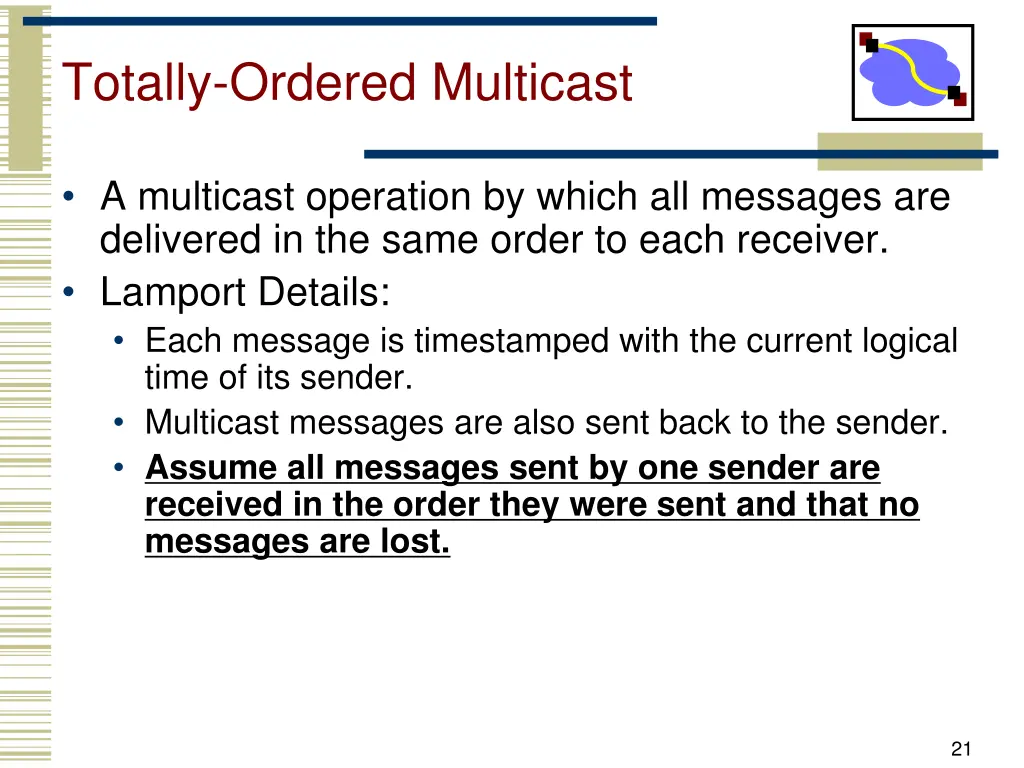 totally ordered multicast