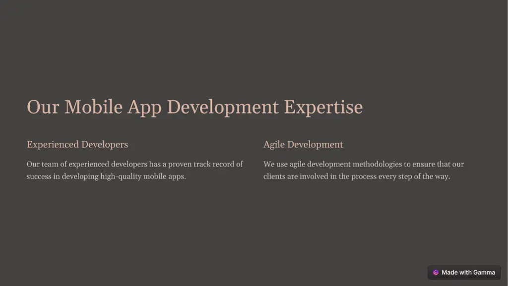 our mobile app development expertise