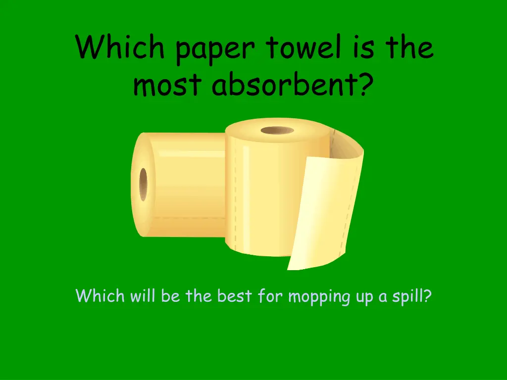 which paper towel is the most absorbent