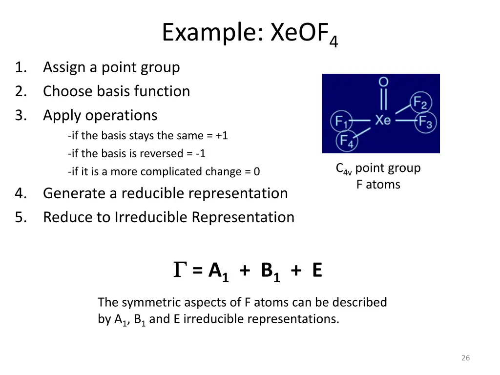 example xeof 4 4