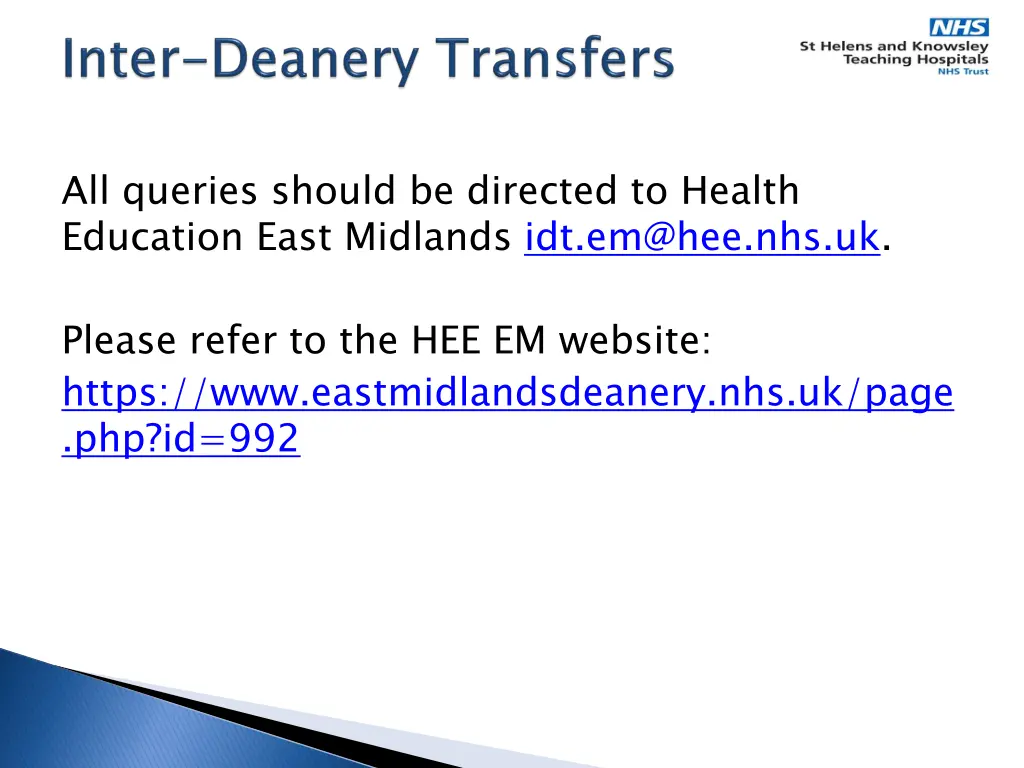 all queries should be directed to health 1