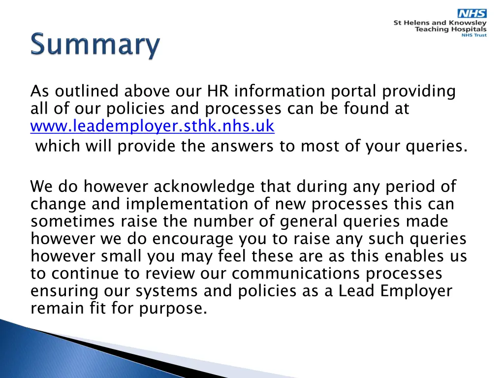 as outlined above our hr information portal