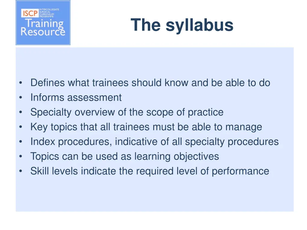 the syllabus 1