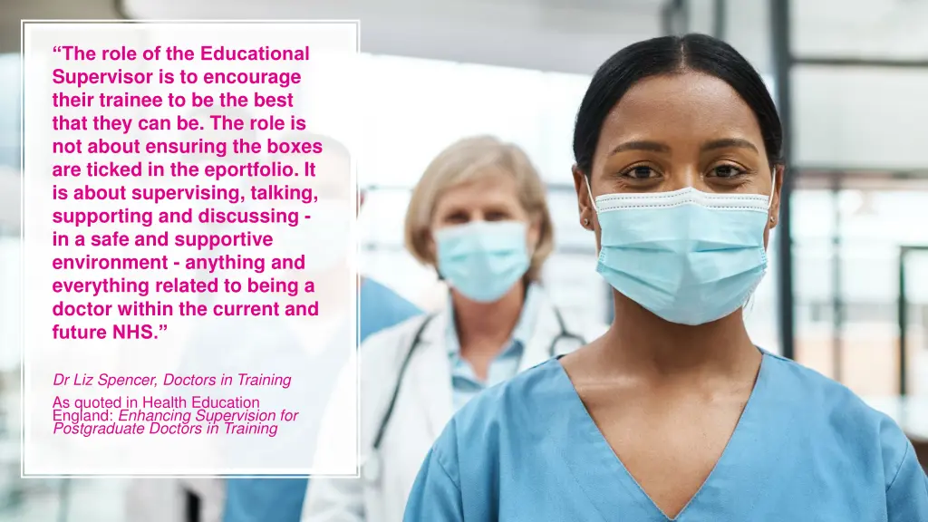 the role of the educational supervisor