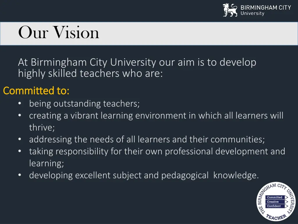 our vision