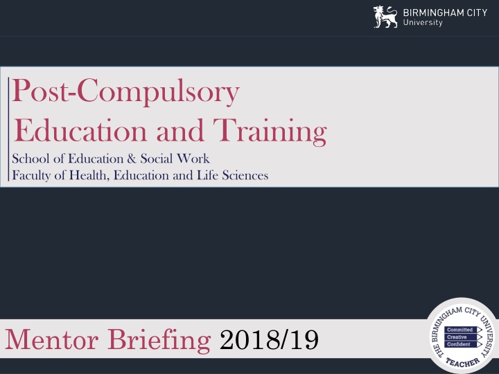 post compulsory education and training school