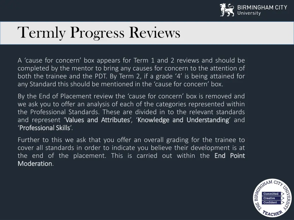 termly progress reviews 1