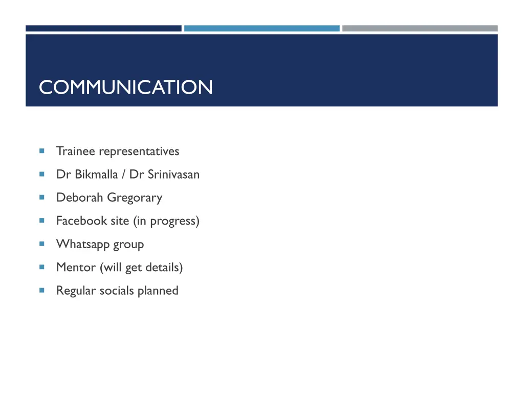 communication