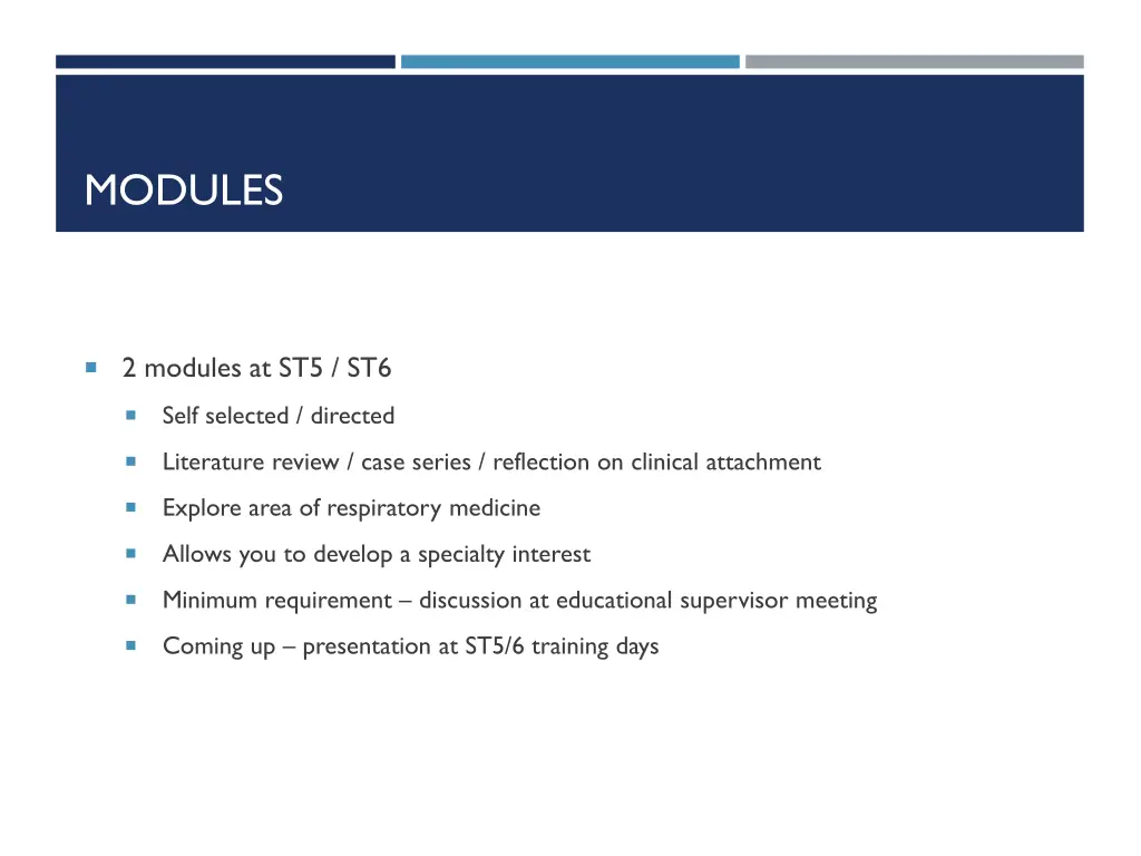 modules