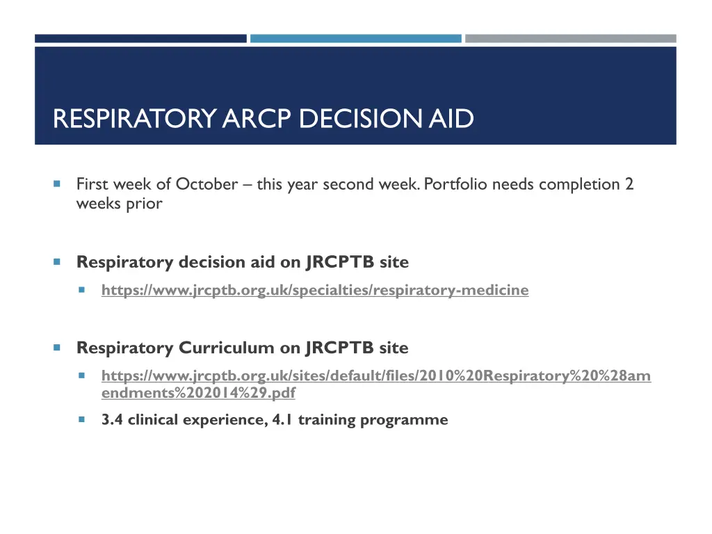 respiratory arcp decision aid