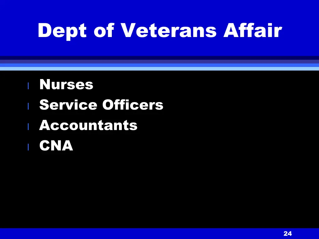 dept of veterans affair