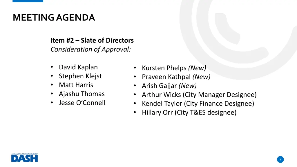 meeting agenda 1