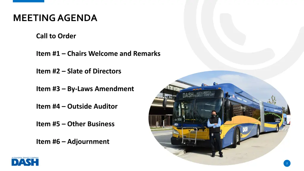 meeting agenda