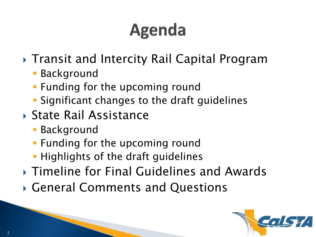 transit and intercity rail capital program