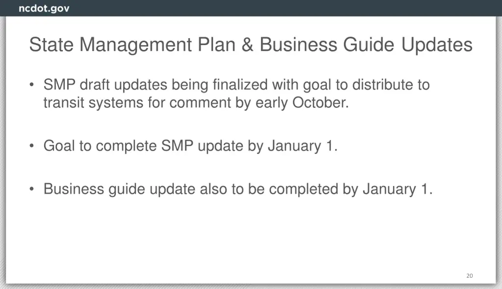state management plan business guide updates
