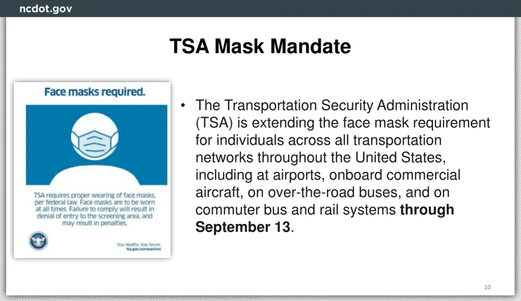 tsa mask mandate