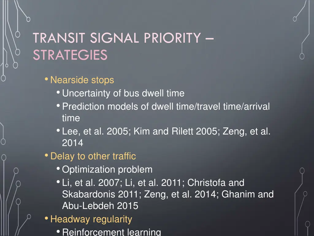 transit signal priority strategies 1