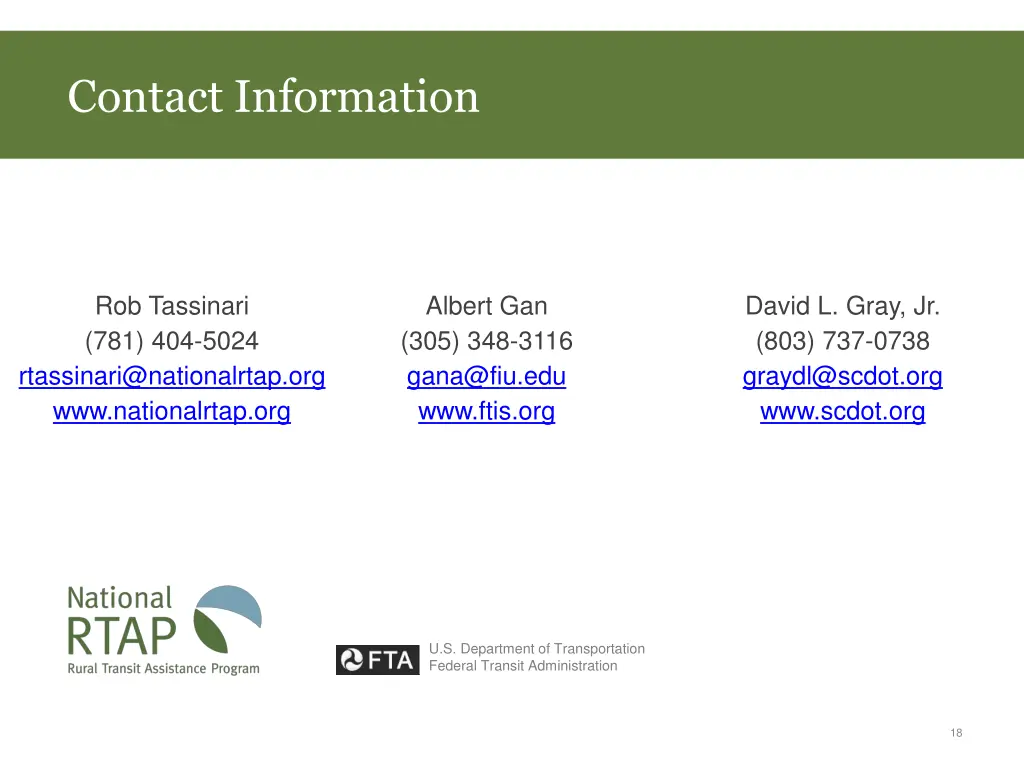 contact information