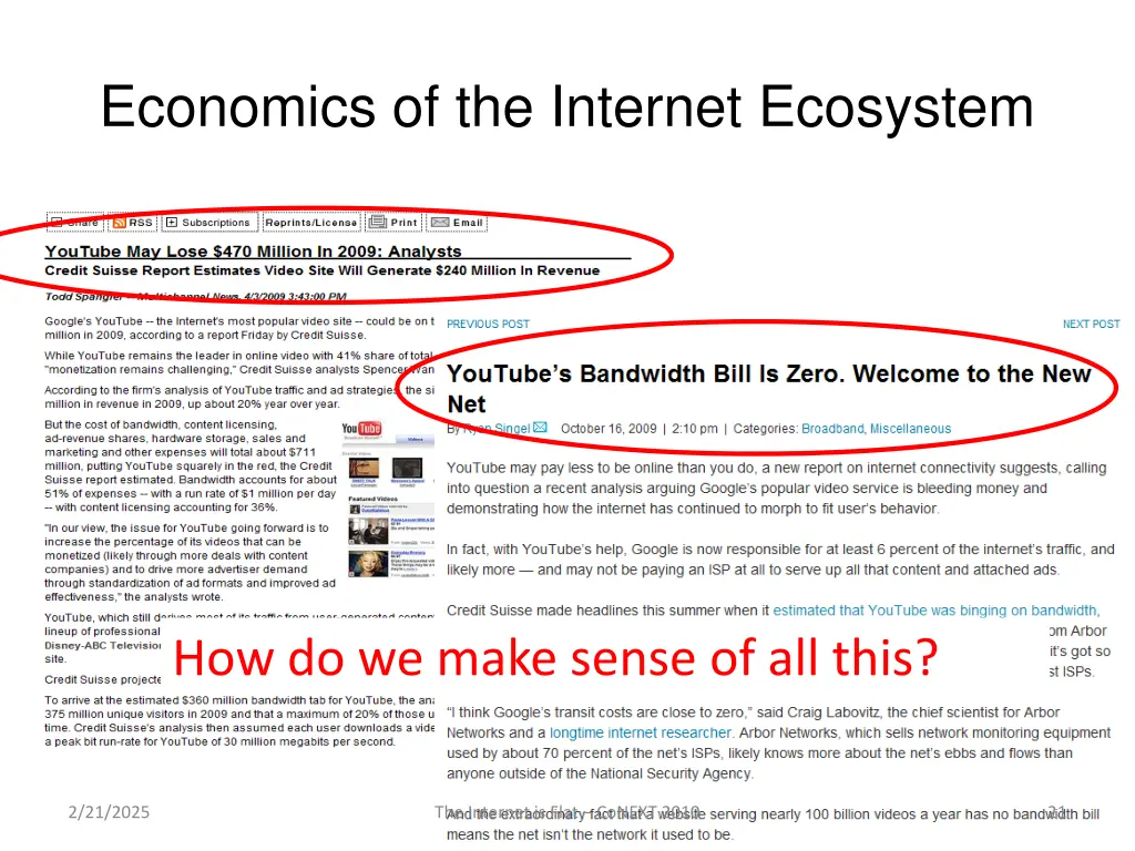 economics of the internet ecosystem 1