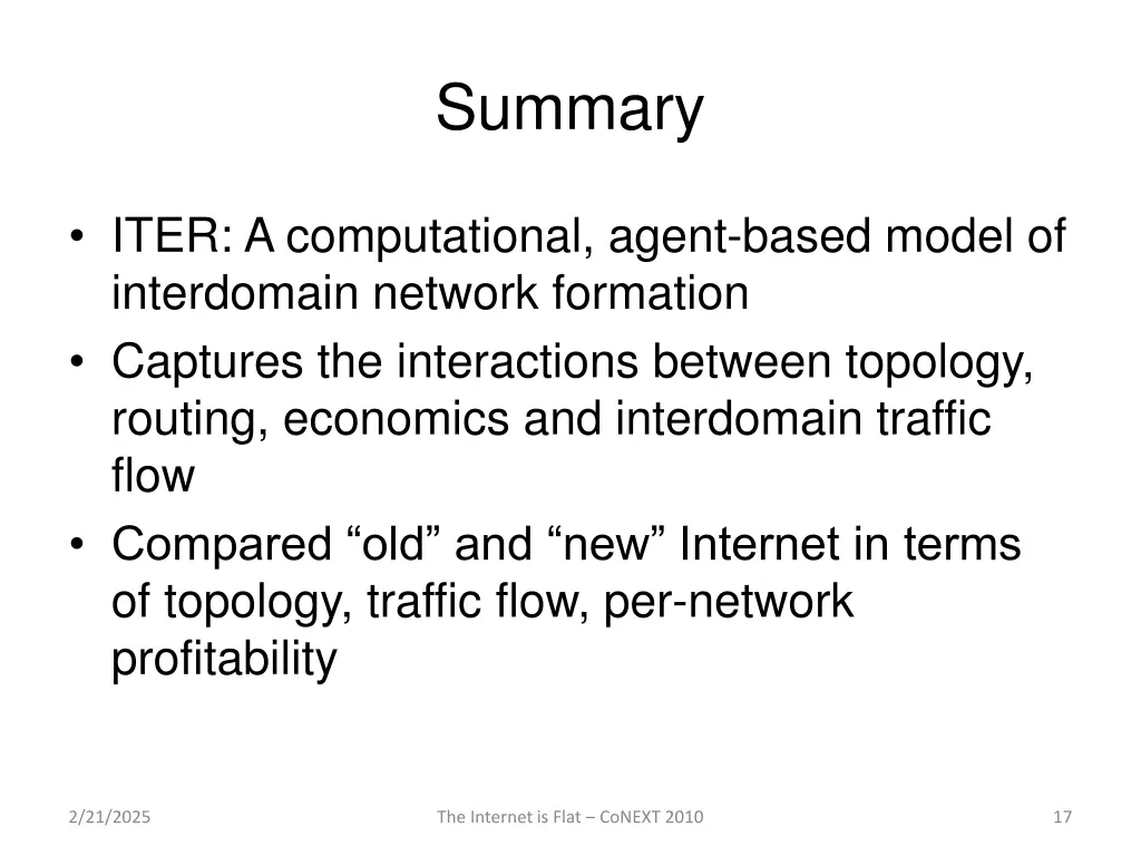 summary