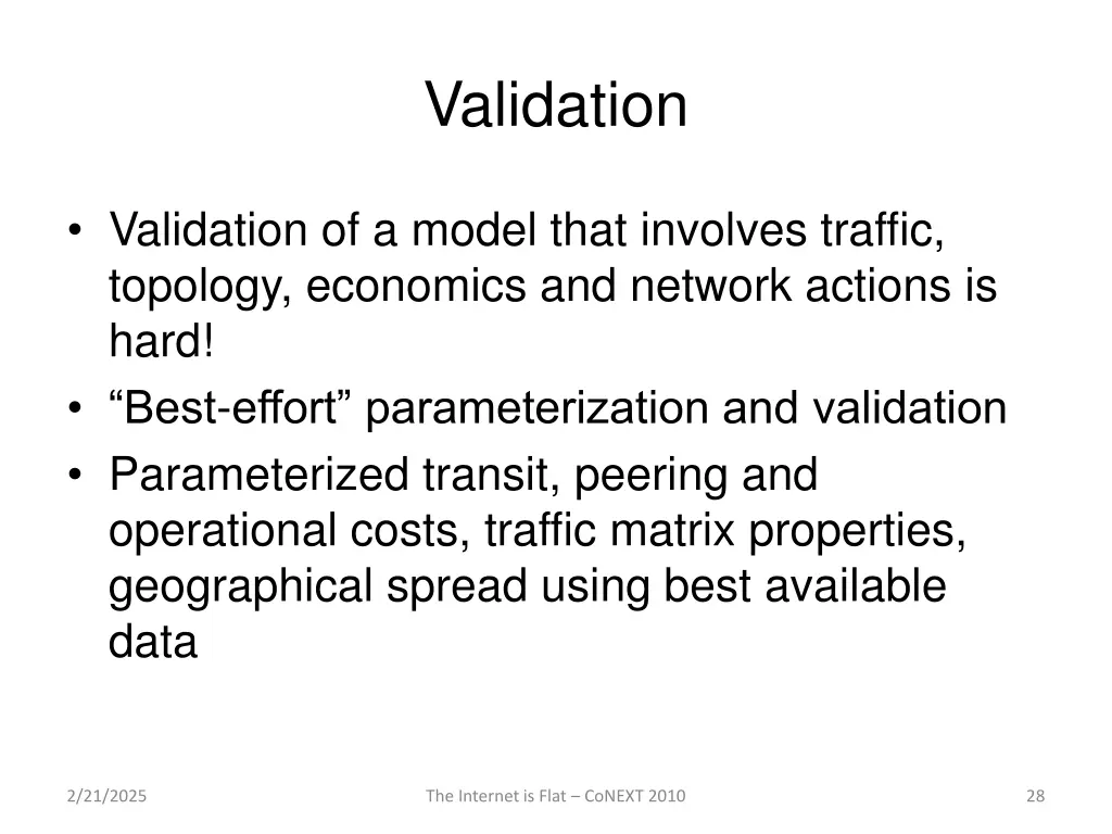validation