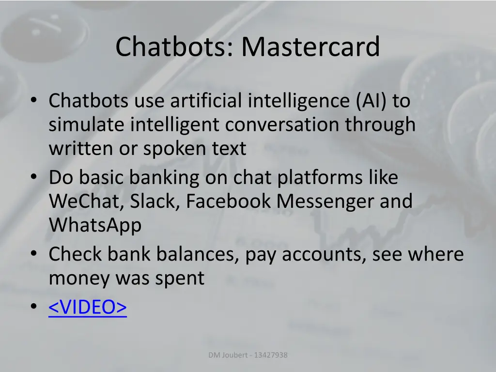 chatbots mastercard