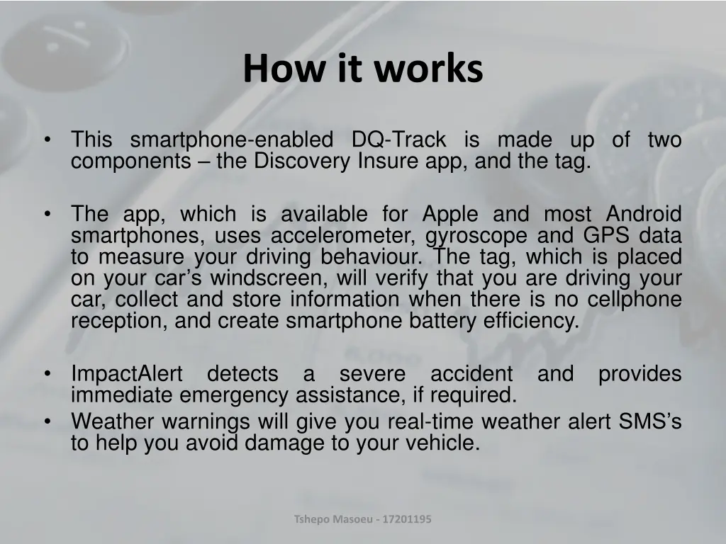 how it works