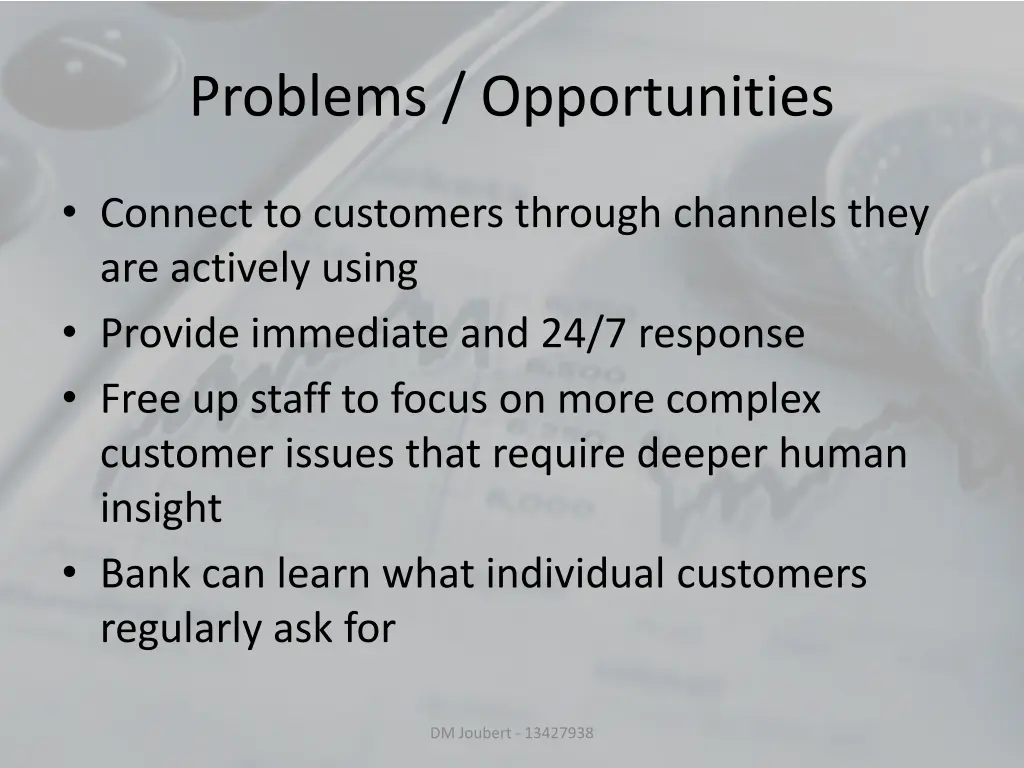 problems opportunities 1