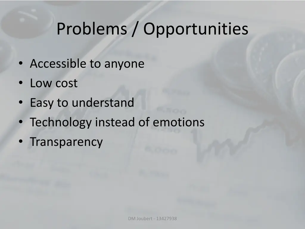 problems opportunities