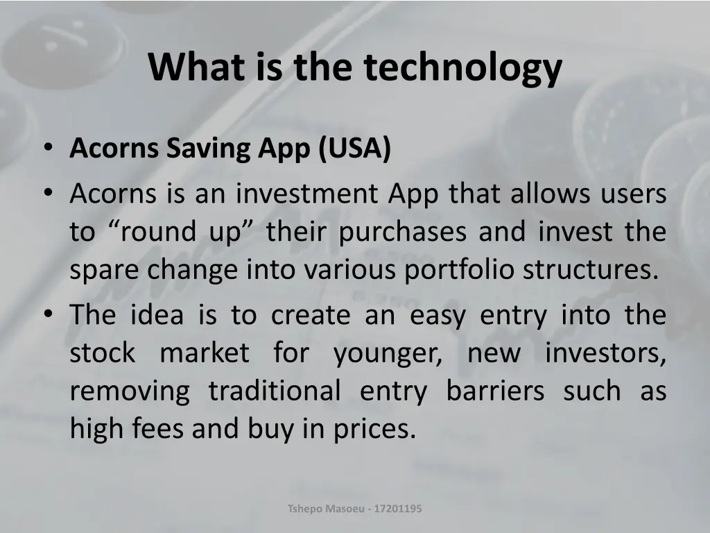 what is the technology 1