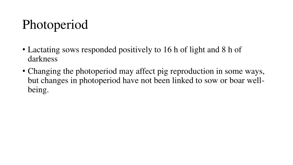 photoperiod