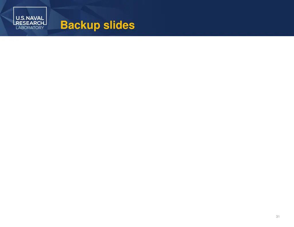 backup slides