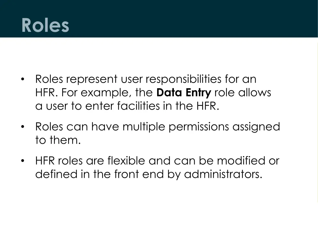 roles