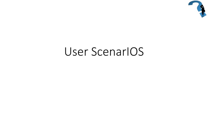 user scenarios