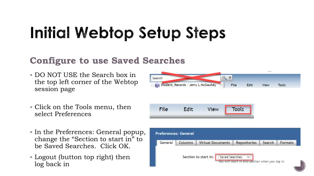 initial webtop setup steps 1