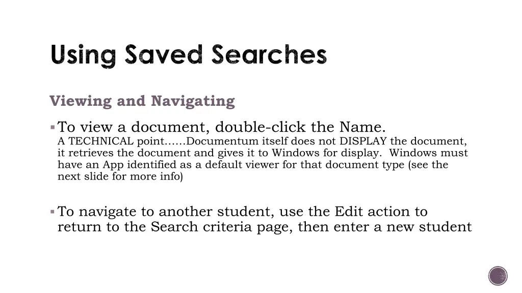 using saved searches 6