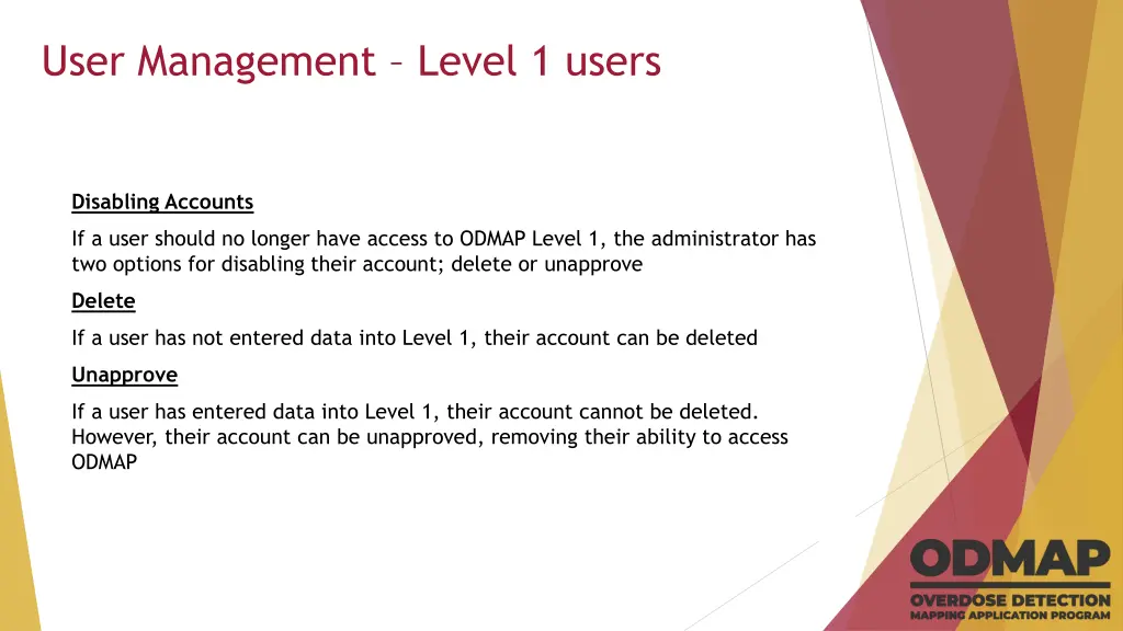 user management level 1 users 4