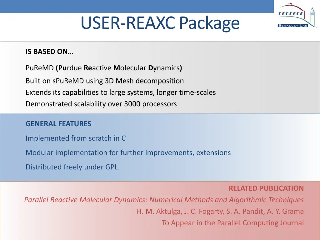 user reaxc package