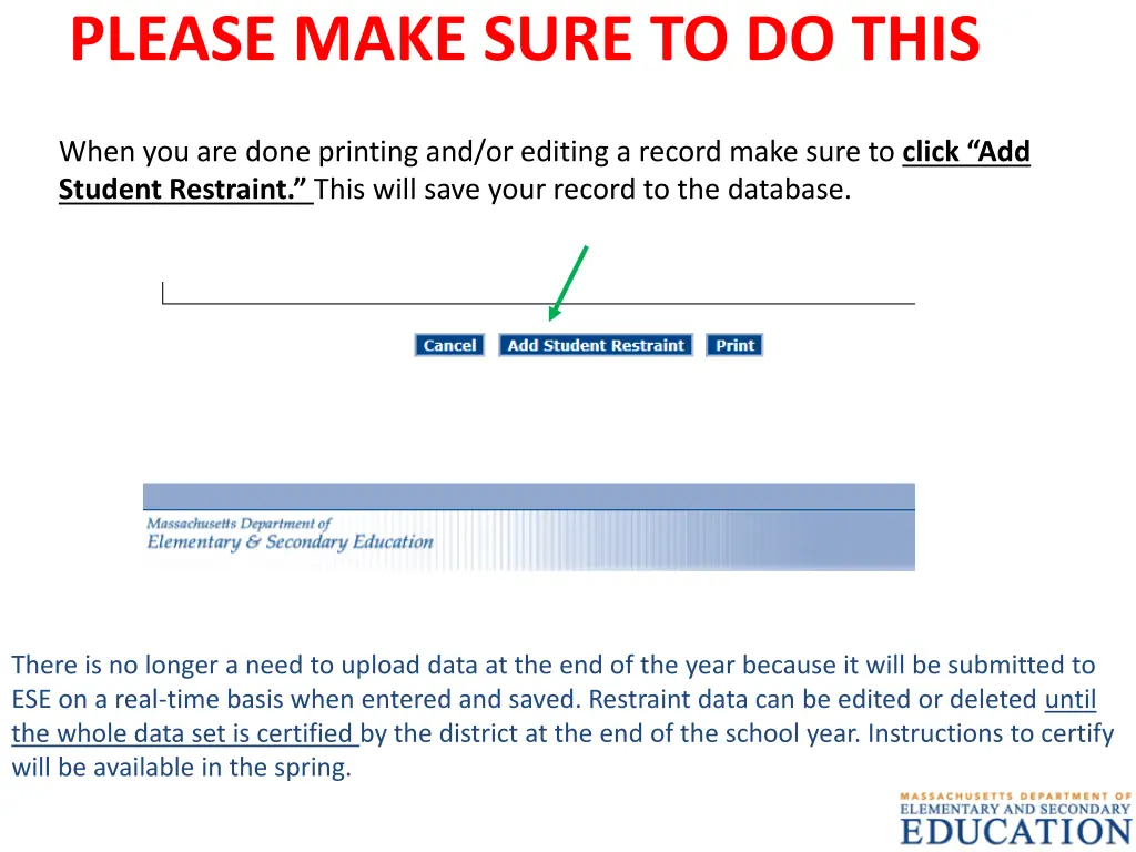 please make sure to do this