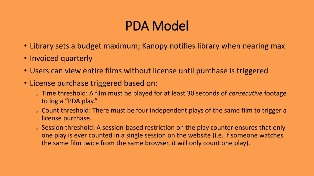 pda model pda model