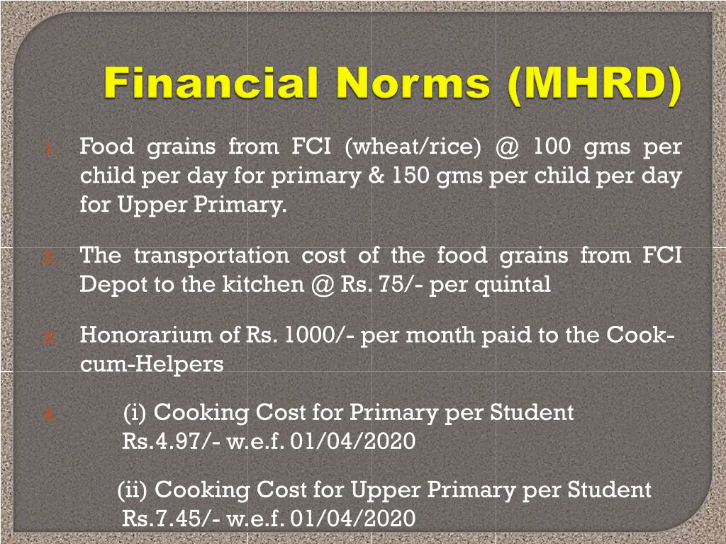 food grains from fci wheat rice