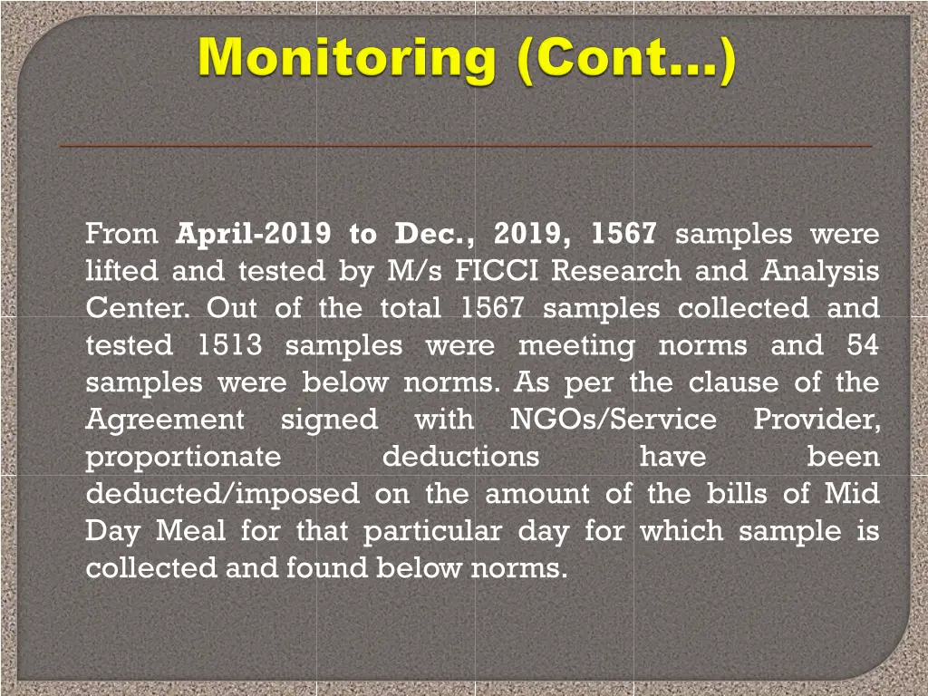from april 2019 to dec 2019 1567 samples were