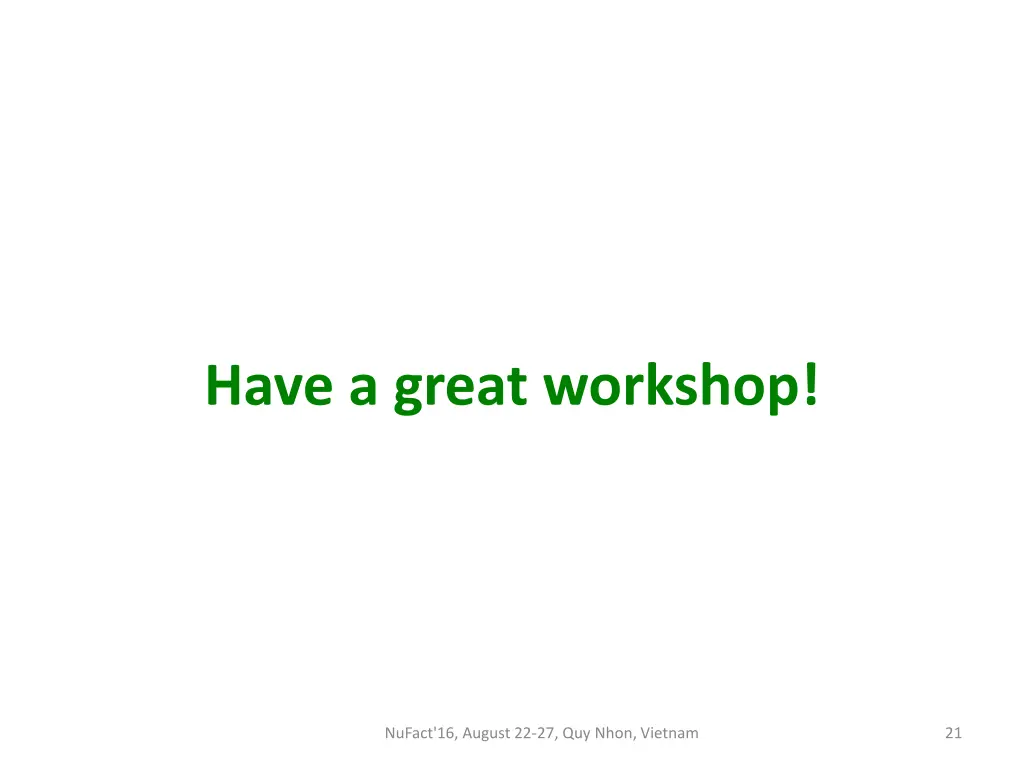 have a great workshop