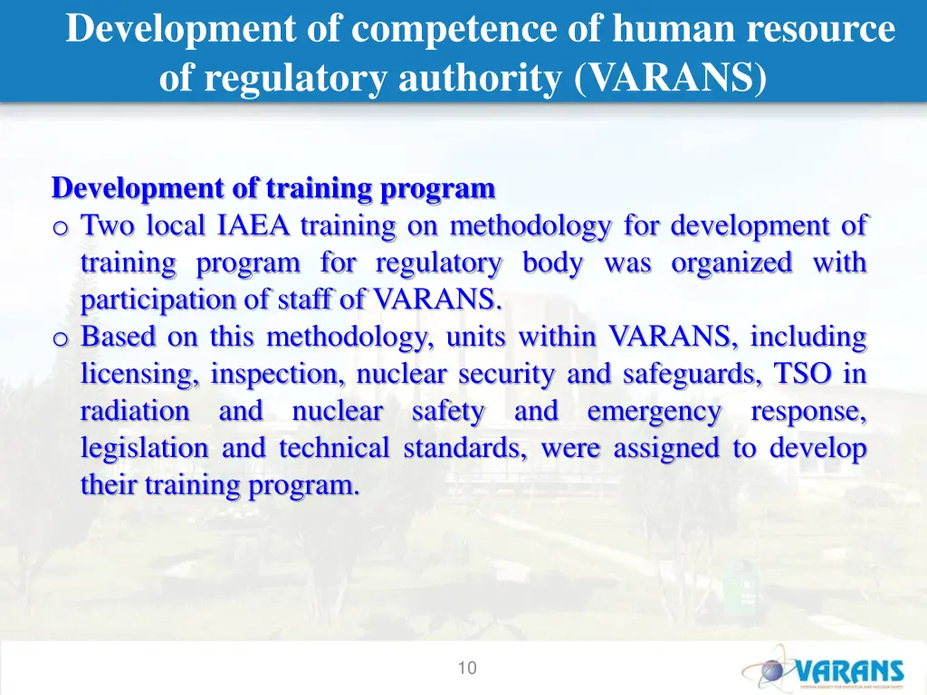 development of competence of human resource