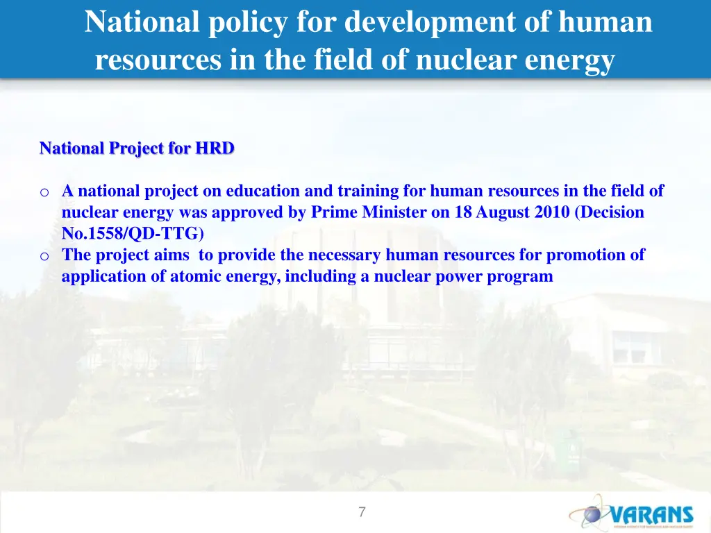 national policy for development of human